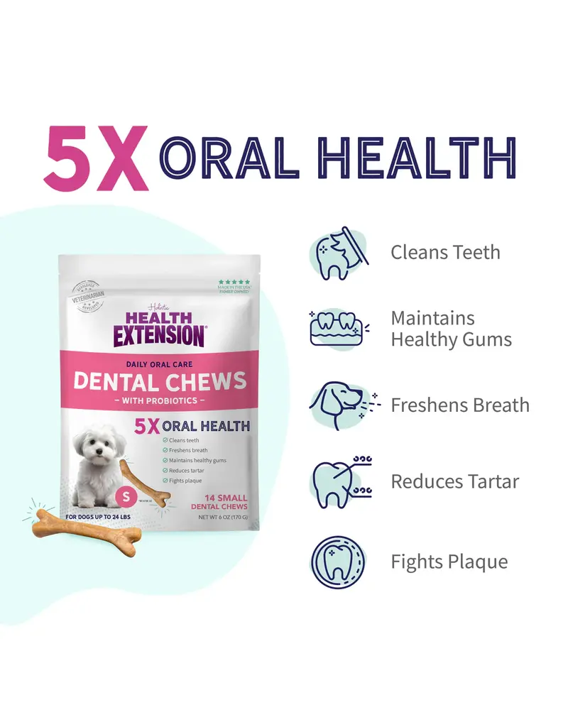 Health Extension Health Extensions Probiotic Dental Bones Small 14 Pk