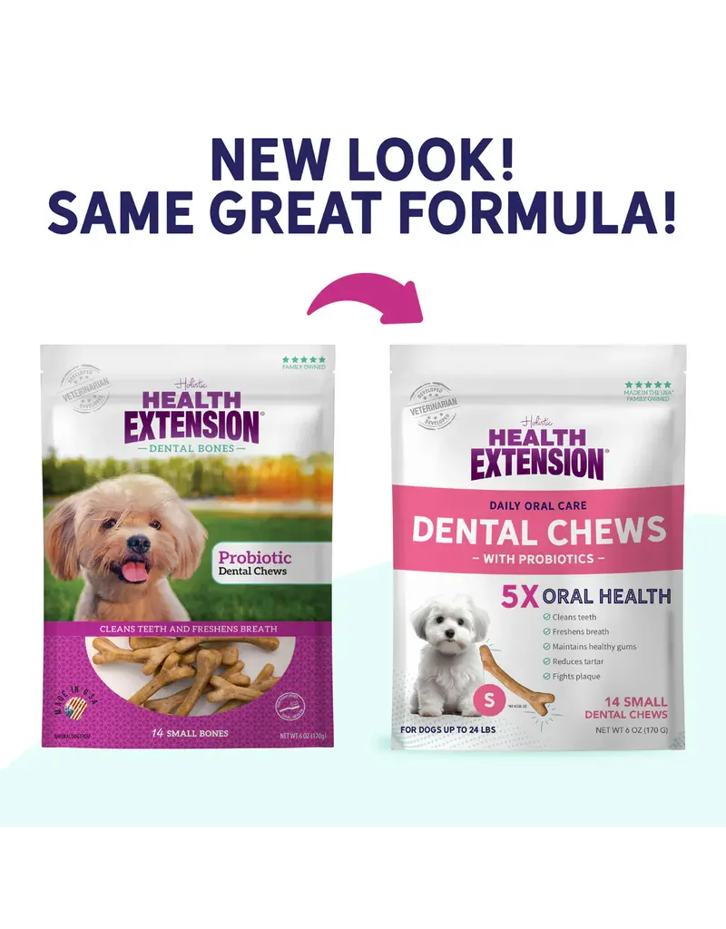 Health Extension Health Extensions Probiotic Dental Bones Small 14 Pk