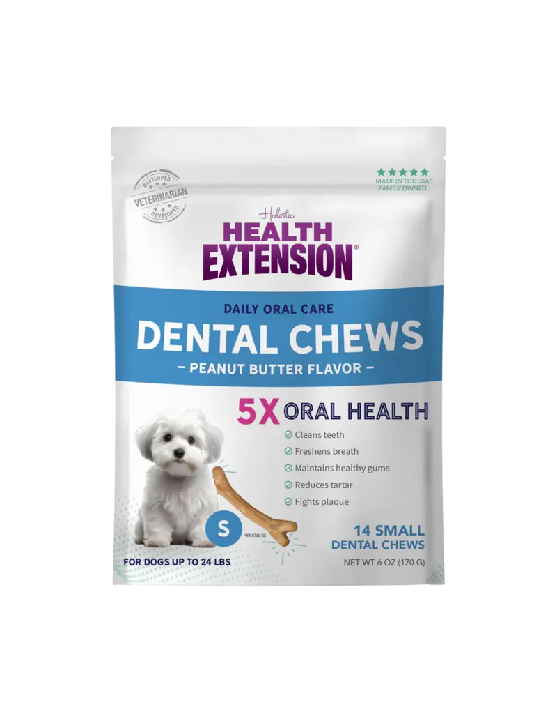 Health Extension Health Extensions Peanut Butter Dental Bones Small 14 Pk