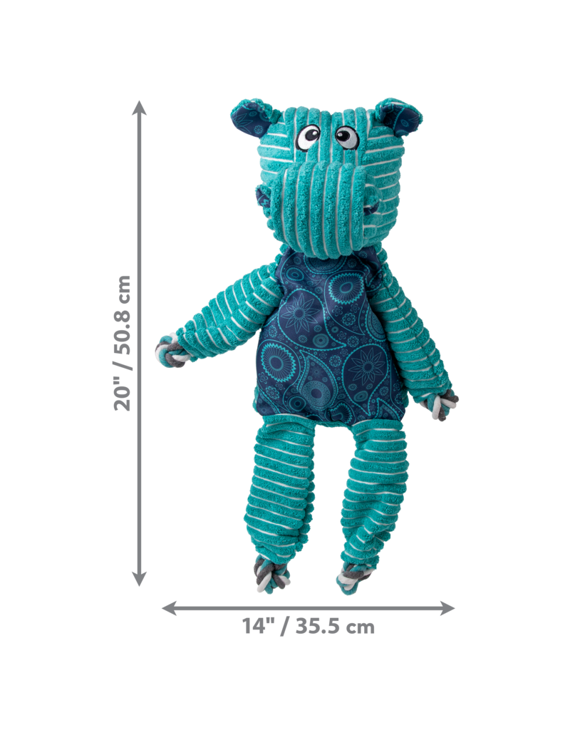 Kong Company Kong Knots Hippo Dog Toy XL