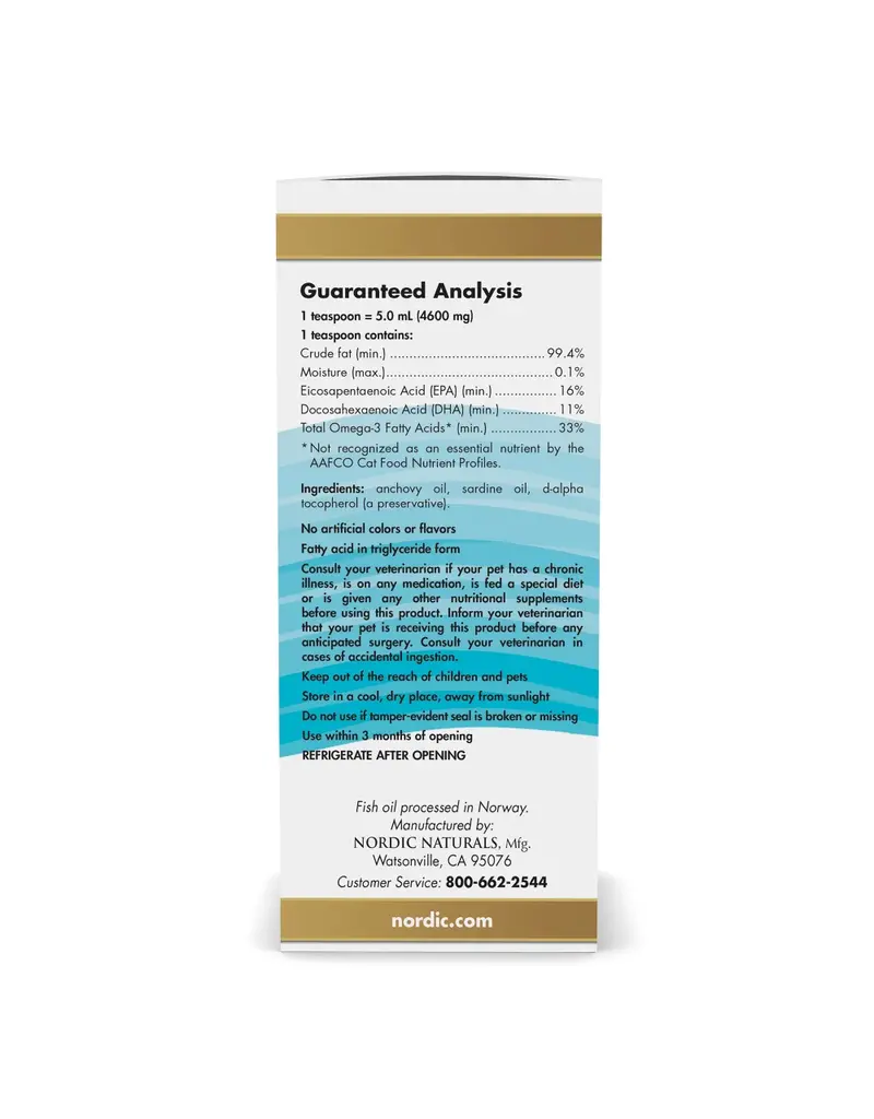 Nordic Naturals Nordic Naturals Omega-3 Supplement for Cats