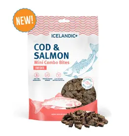 Icelandic Icelandic Mini Combo Bites Cod/Salmon Cat Treats 1.7 Oz