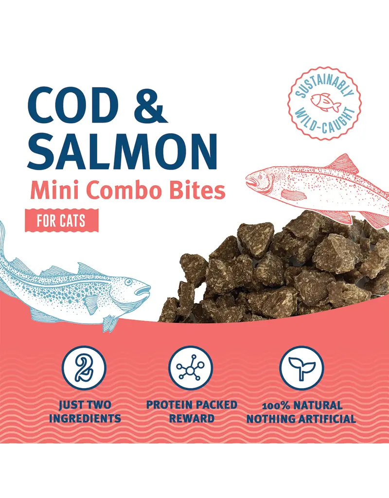 Icelandic Icelandic Mini Combo Bites Cod/Salmon Cat Treats 1.7 Oz