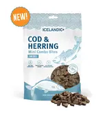 Icelandic Icelandic Mini Combo Bites Cod/Herring Cat Treats  1.7Oz