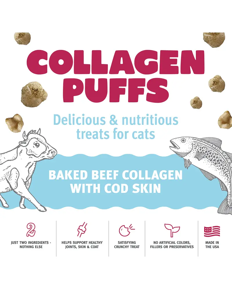Icelandic Icelandic Beef Collagen Puffs with Cod Skin Cat Treat .5OZ