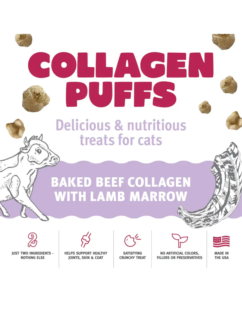 Icelandic Icelandic Beef Collagen Puffs with Marrow Cat Treats .5OZ