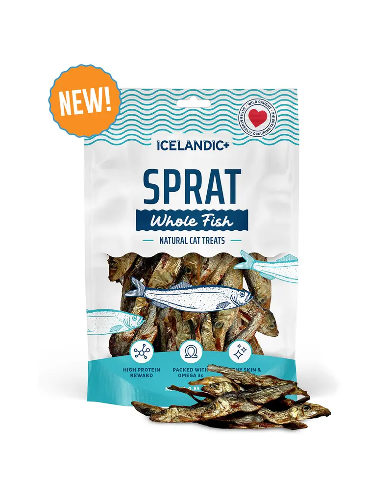 Icelandic Iceland  Sprats Whole Cat Treat .85 Oz