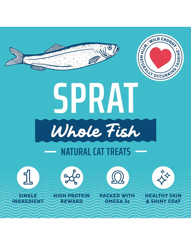 Icelandic Iceland  Sprats Whole Cat Treat .85 Oz