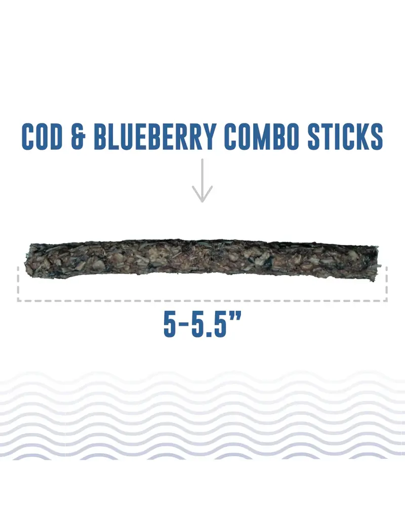 Icelandic Icelandic Combo Sticks Cod/Blueberry Dog Treats 2 Oz