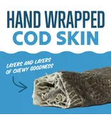 Icelandic Icelandic Hand Wrapped Cod Skin 10 In Chew Stick Dog Treat 2-pack