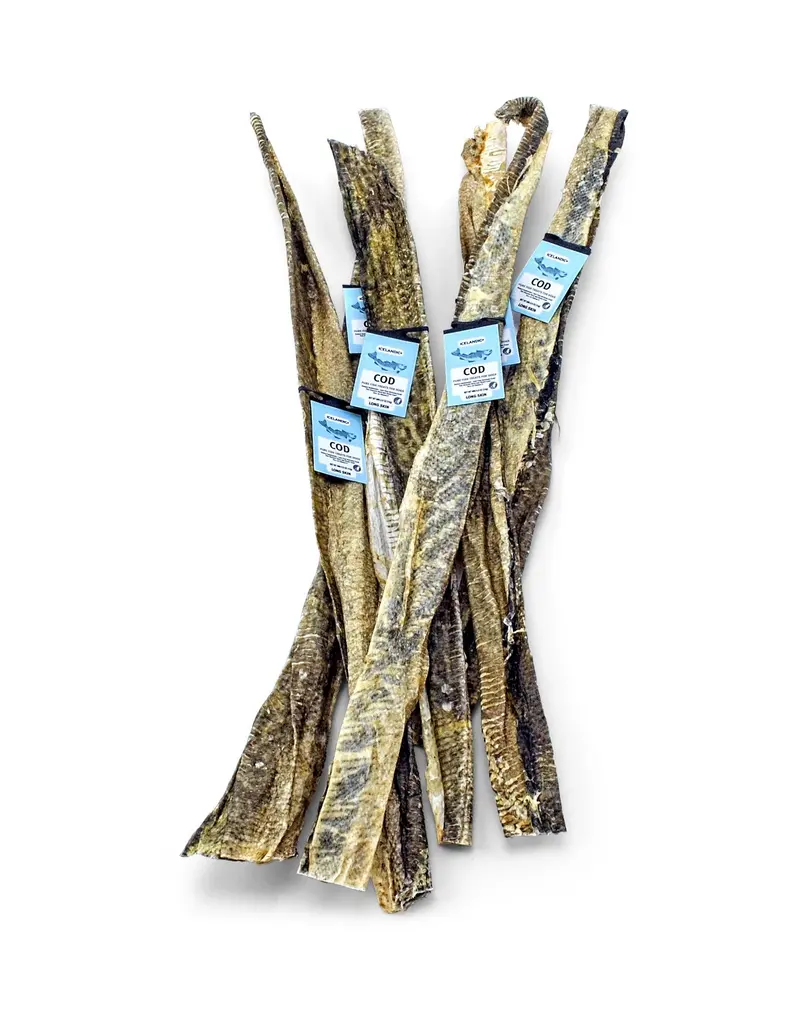 Icelandic Icelandic Cod Long Skins Dog Treats Single