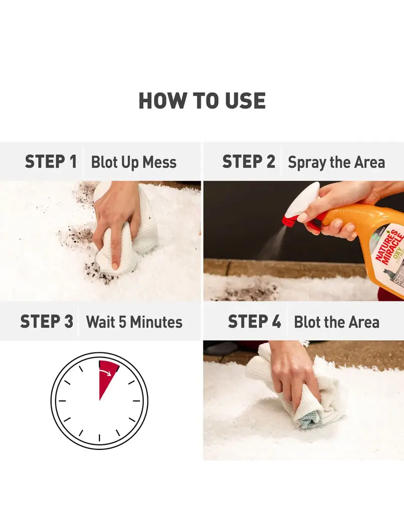 Nature's Miracle Nature's Miracle Set-In Stain Destroyer Oxy Formula Spray for Cats 24 Oz