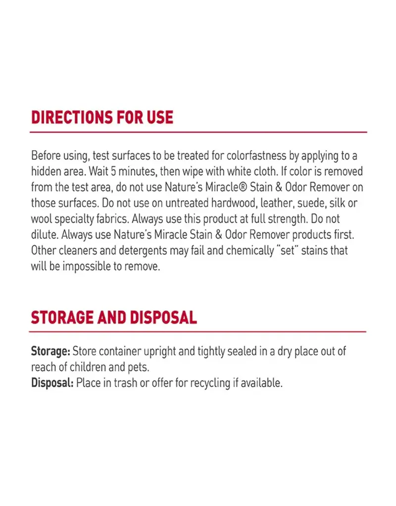 Nature's Miracle Nature's Miracle Original Enzymatic Stain and Odor Remover