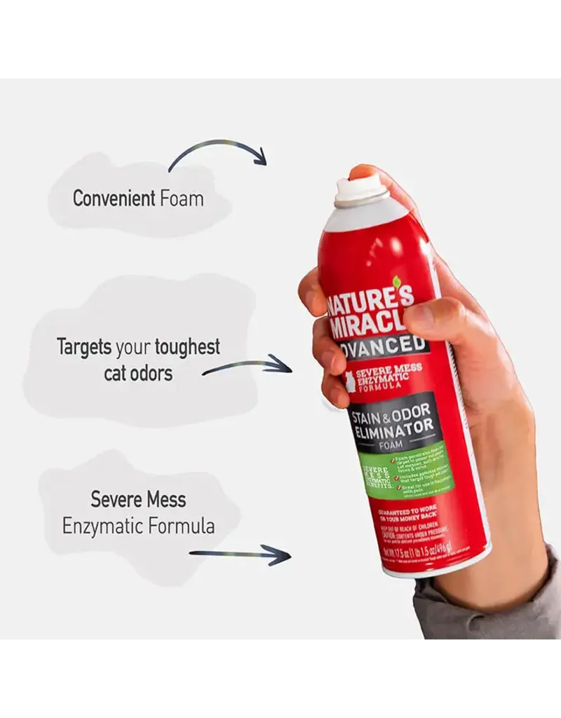 Nature's Miracle NATURE'S MIRACLE ADV STAIN & ODOR REMOVER FOAM FOR CATS