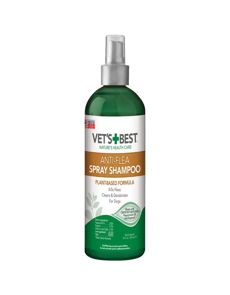 Vet's Best Vet's Best Natural Anti-Flea Easy Spray Shampoo 16 oz