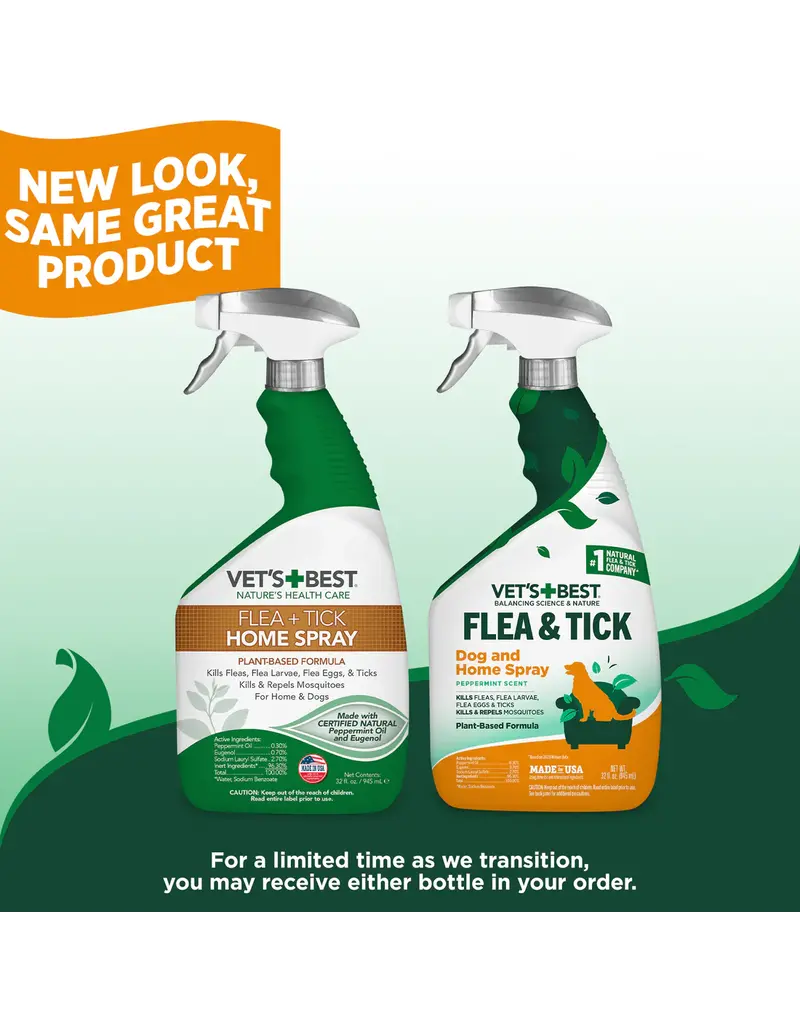 Vet's Best Vet's Best Flea And Tick Home Spray For Dogs 32 oz