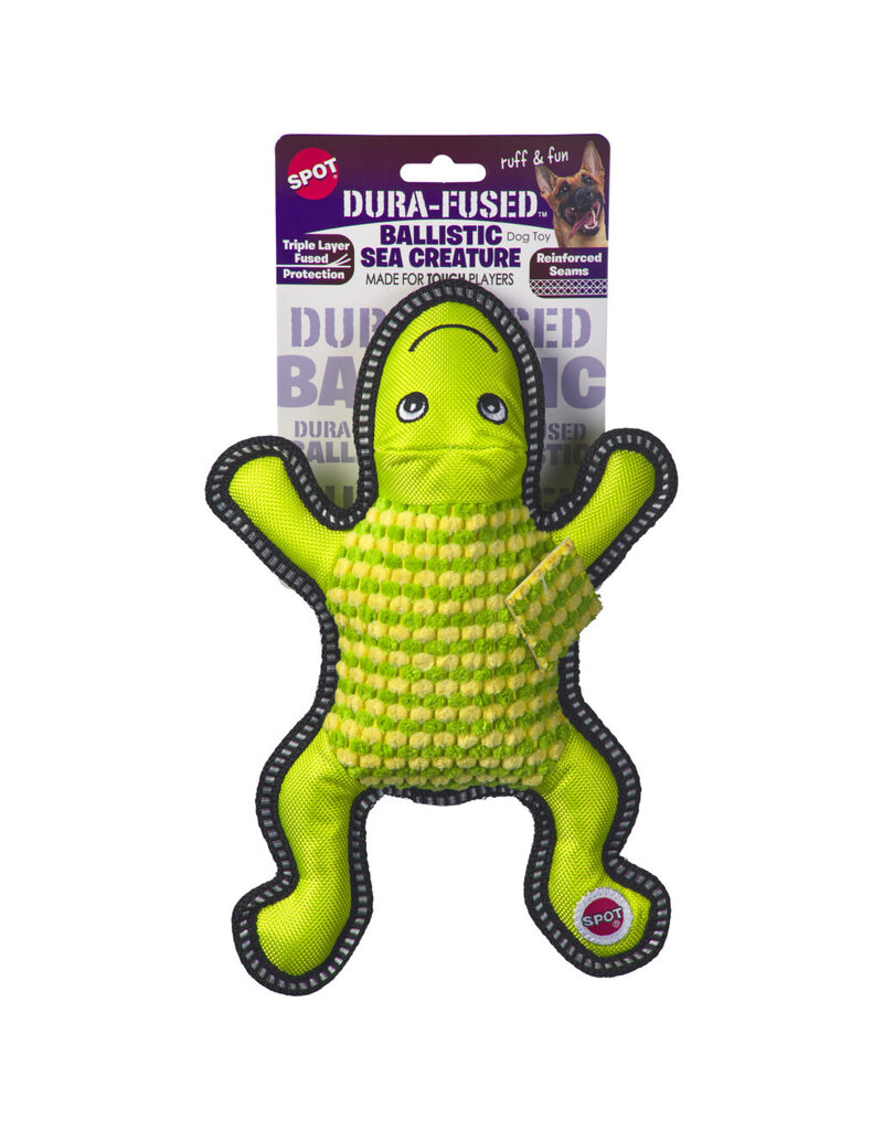 Ethical Pet Spot Ballistic Rubber Dog Toy Sea Creature 10 In