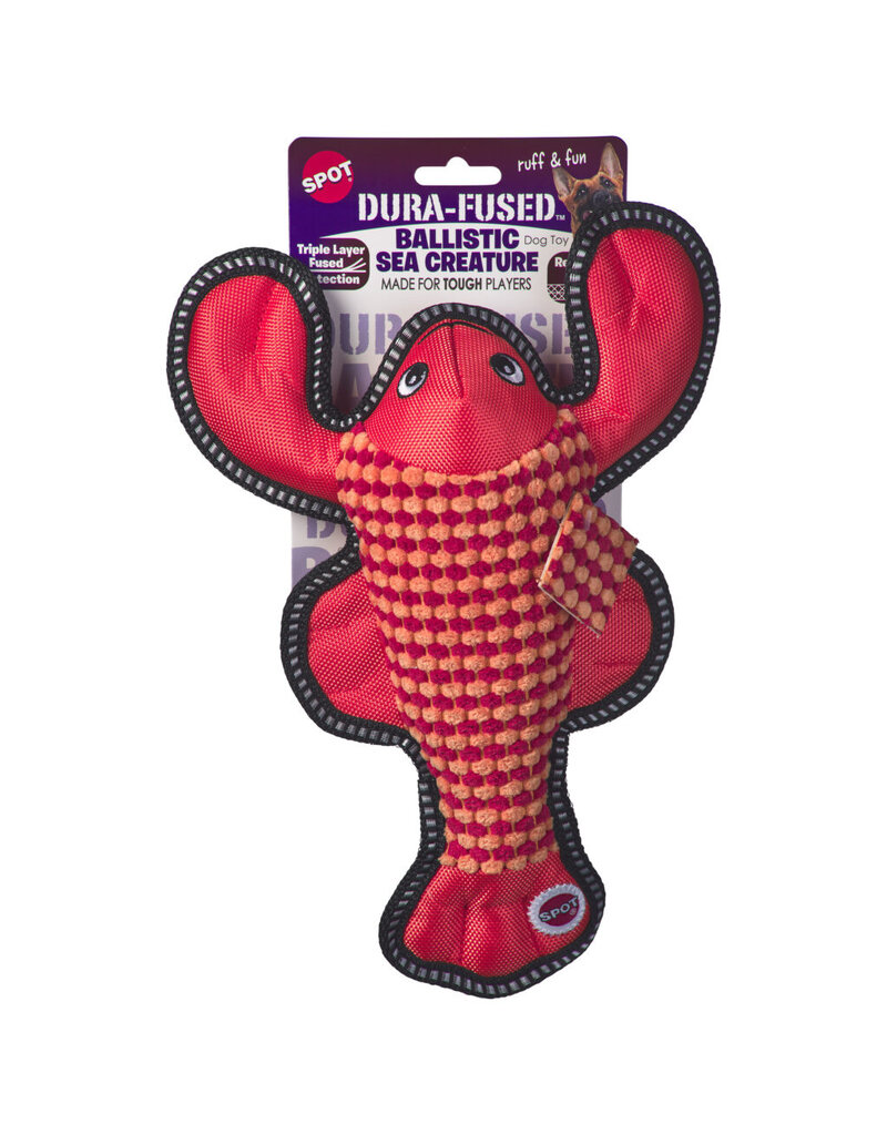 Ethical Pet Spot Ballistic Rubber Dog Toy Sea Creature 10 In