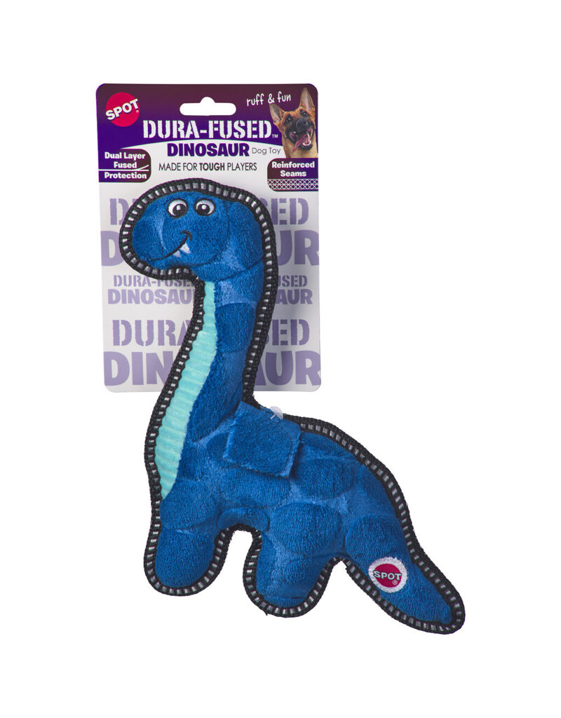 Ethical Pet Spot Ballistic Rubber Dog Toy Dinosaur 11 In