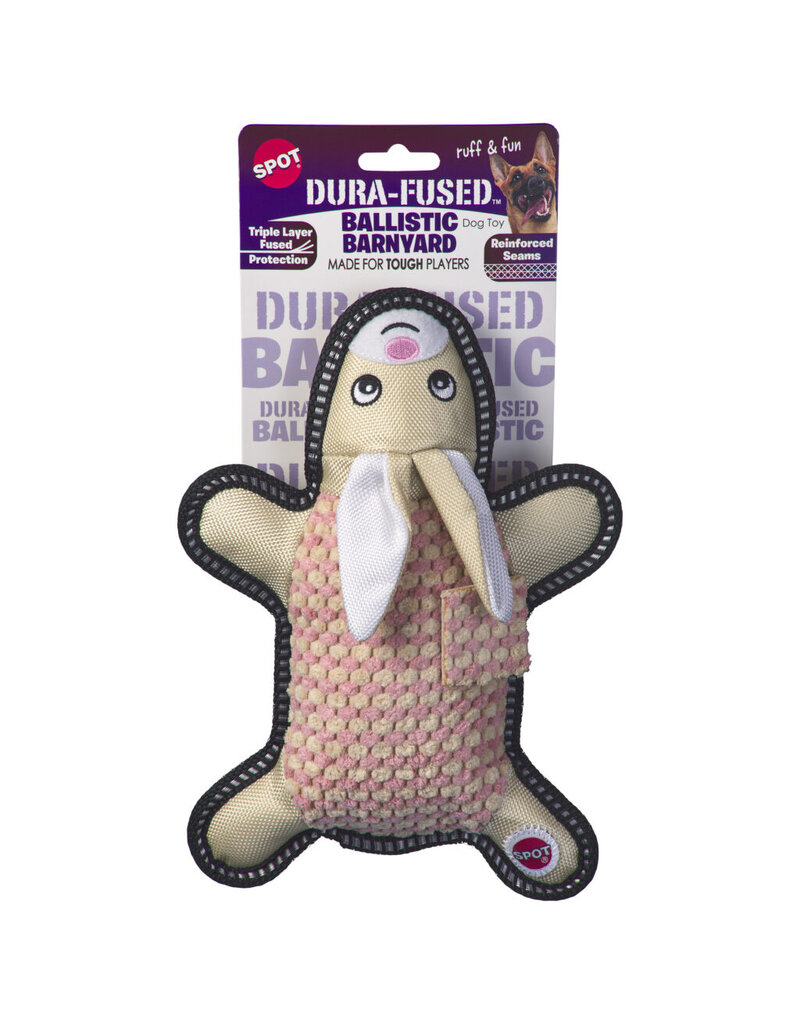 Ethical Pet Spot Ballistic Rubber Dog Toy Barnyard Asst 10 In