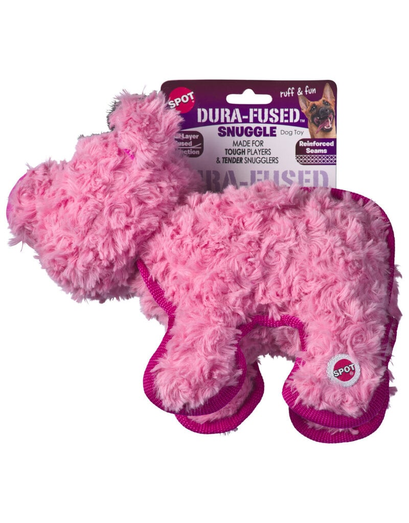Ethical Pet Spot Ballistic Rubber Dog Toy Snuggle Pig 10 In
