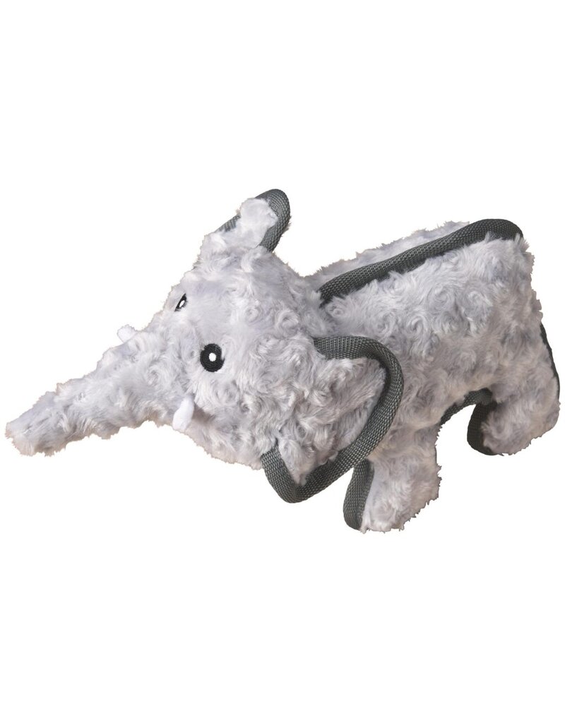 Ethical Pet Spot Ballistic Rubber Dog Toy Snuggle Elephant 12 In