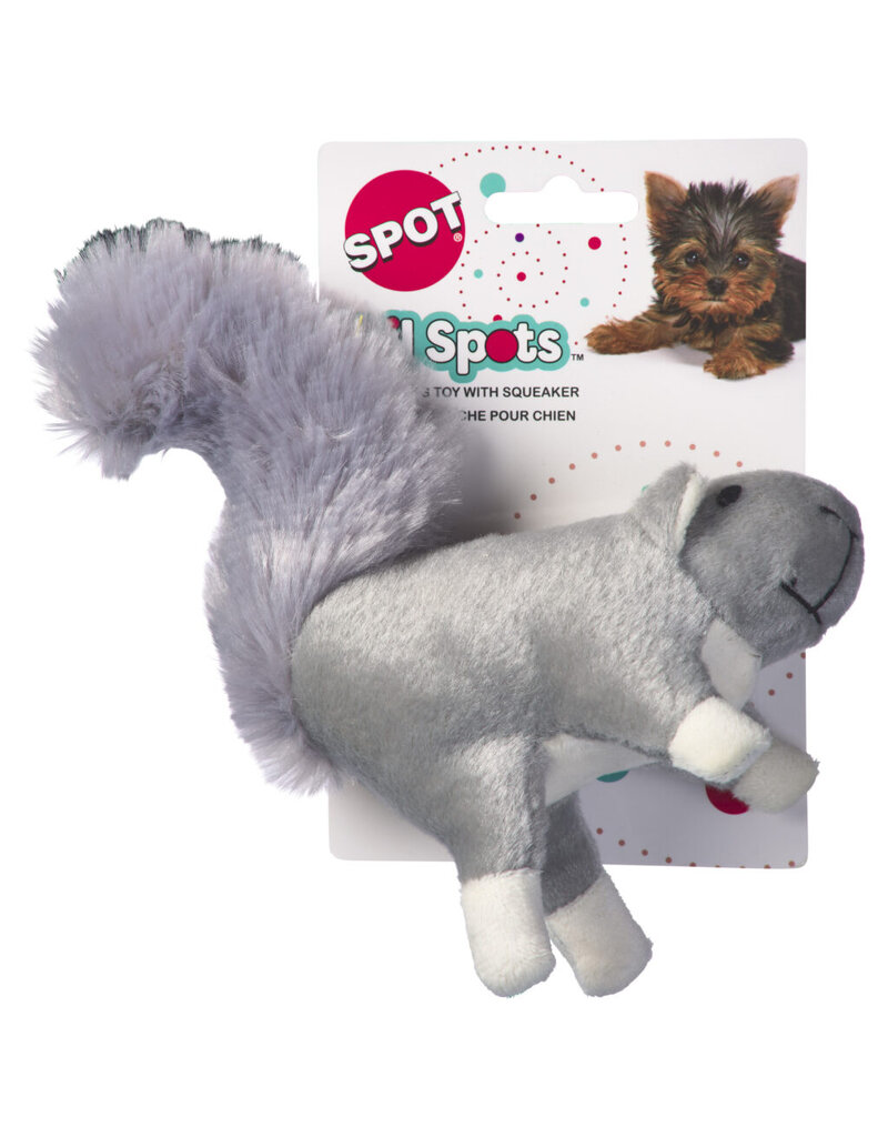 Ethical Pet Spot Lil Spots Squirrel Dog Toy Asst 7 In