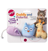 Ethical Pet Spot Cuddly and Colorful Cat Toy 3 Pk