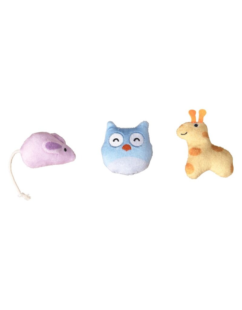 Ethical Pet Spot Cuddly and Colorful Cat Toy 3 Pk