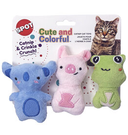 Ethical Pet Spot Cutie and Colorful Cat Toy 3 Pk