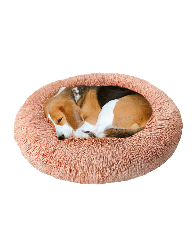 Ethical Pet Spot Sleep Zone Luxe Round Faux Fur Dusty Rose