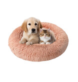 Ethical Pet Spot Sleep Zone Luxe Round Faux Fur Dusty Rose