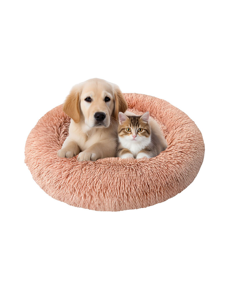Ethical Pet Spot Sleep Zone Luxe Round Faux Fur Dusty Rose