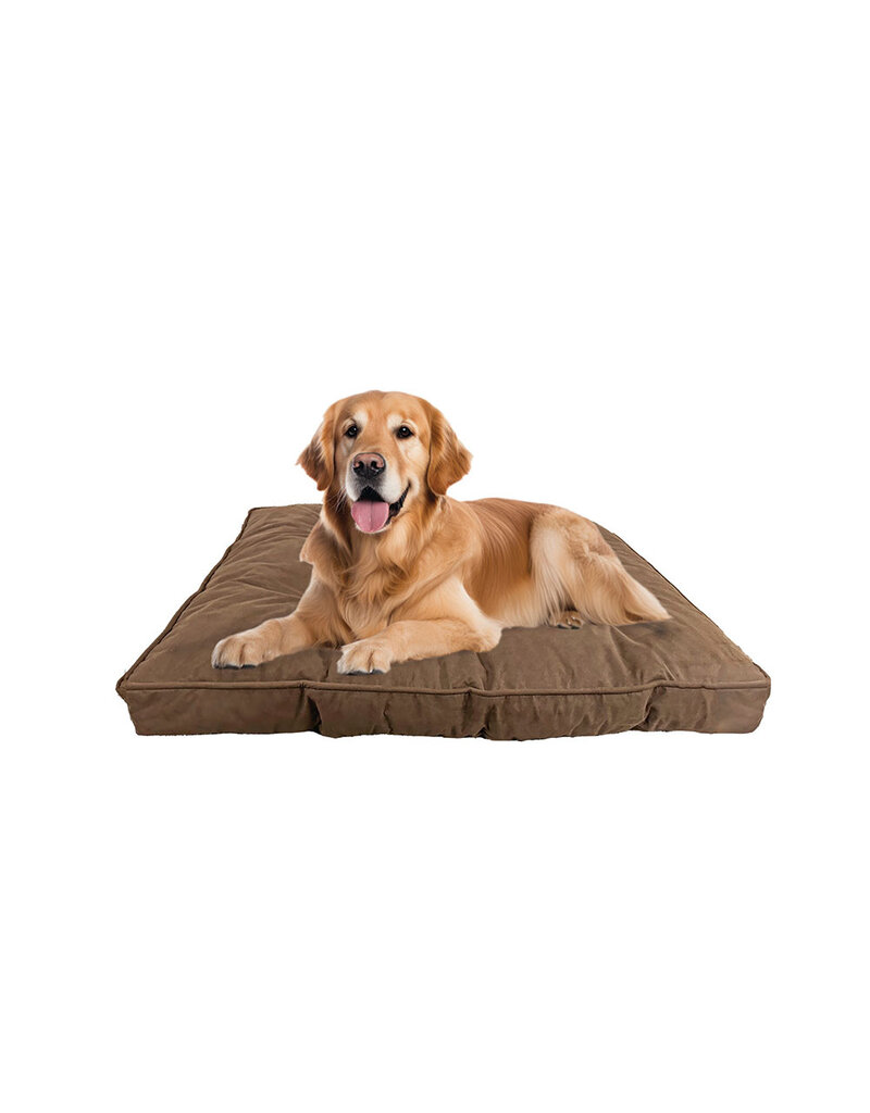 Ethical Pet Spot Sleep Zone Luxe Faux Suede Pillow Chocolate