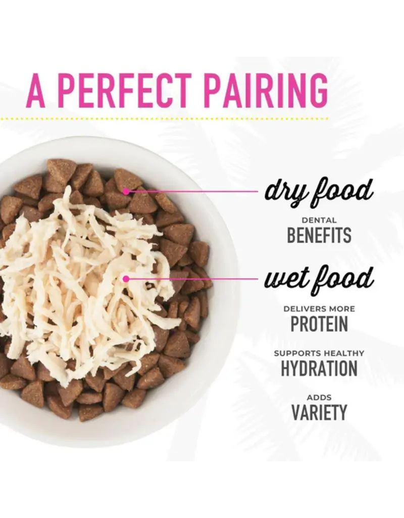 Tiki Pet Tiki Cat Silver Mousse & Shreds Chicken, Duck, & Duck Liver 2.4 Oz Can