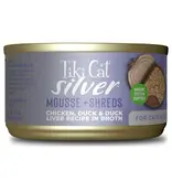 Tiki Pet Tiki Cat Silver Mousse & Shreds Chicken, Duck, & Duck Liver 2.4 Oz Can