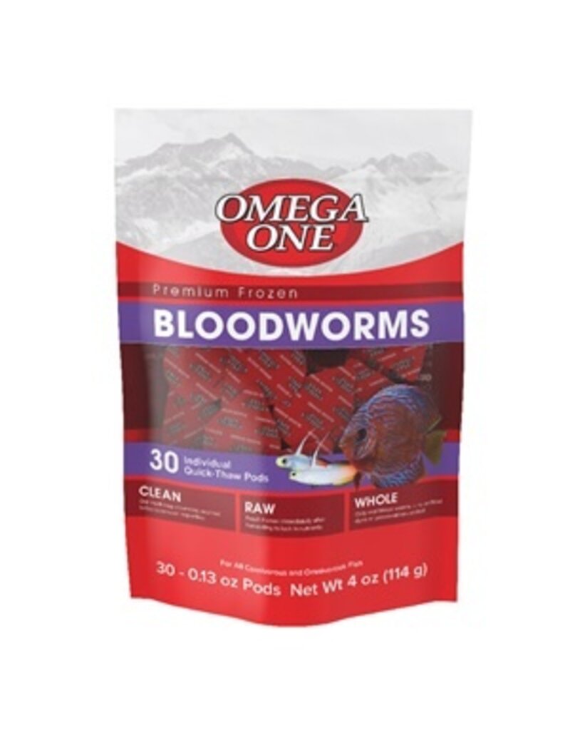 Spectrum Omega One Frozen Pod Pouch Bloodworm 30 ct 4 oz
