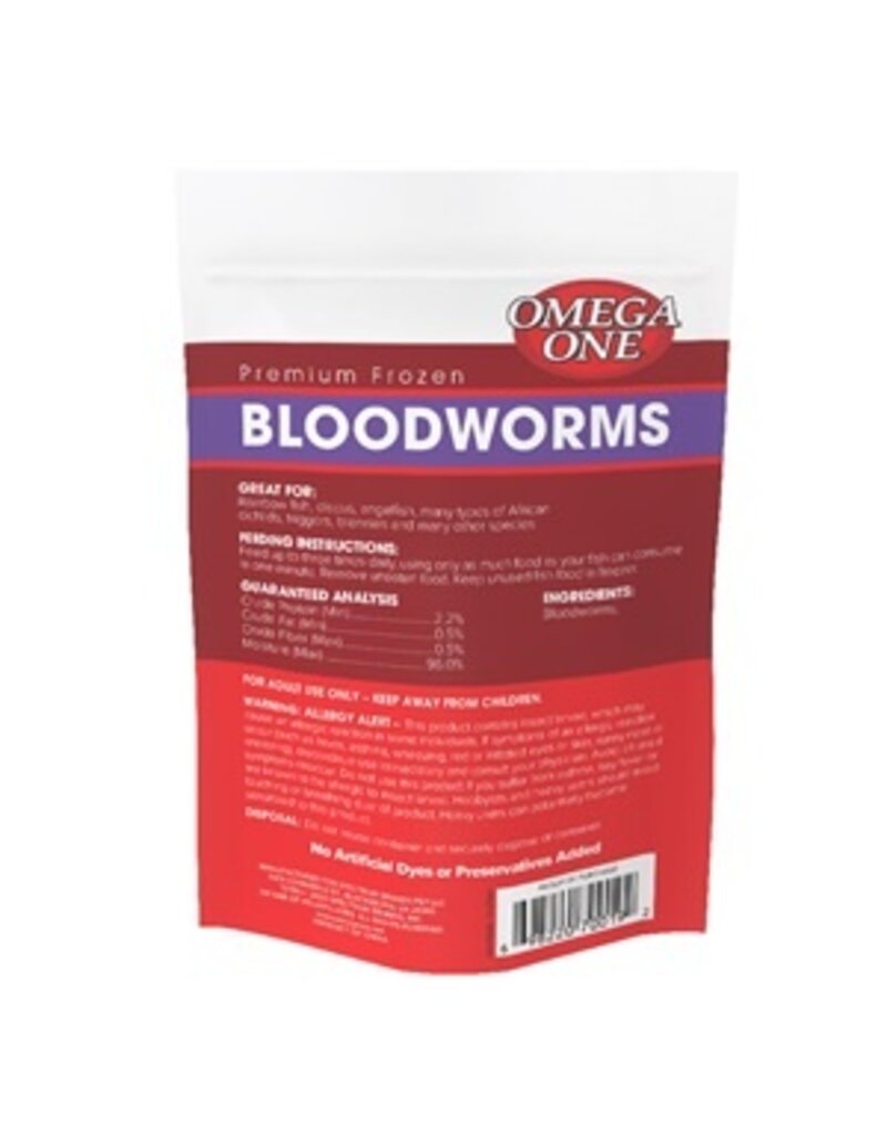 Spectrum Omega One Frozen Pod Pouch Bloodworm 30 ct 4 oz