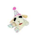 Multipet Inc Multipet Lamb Chop with Birthday Hat Dog Toy