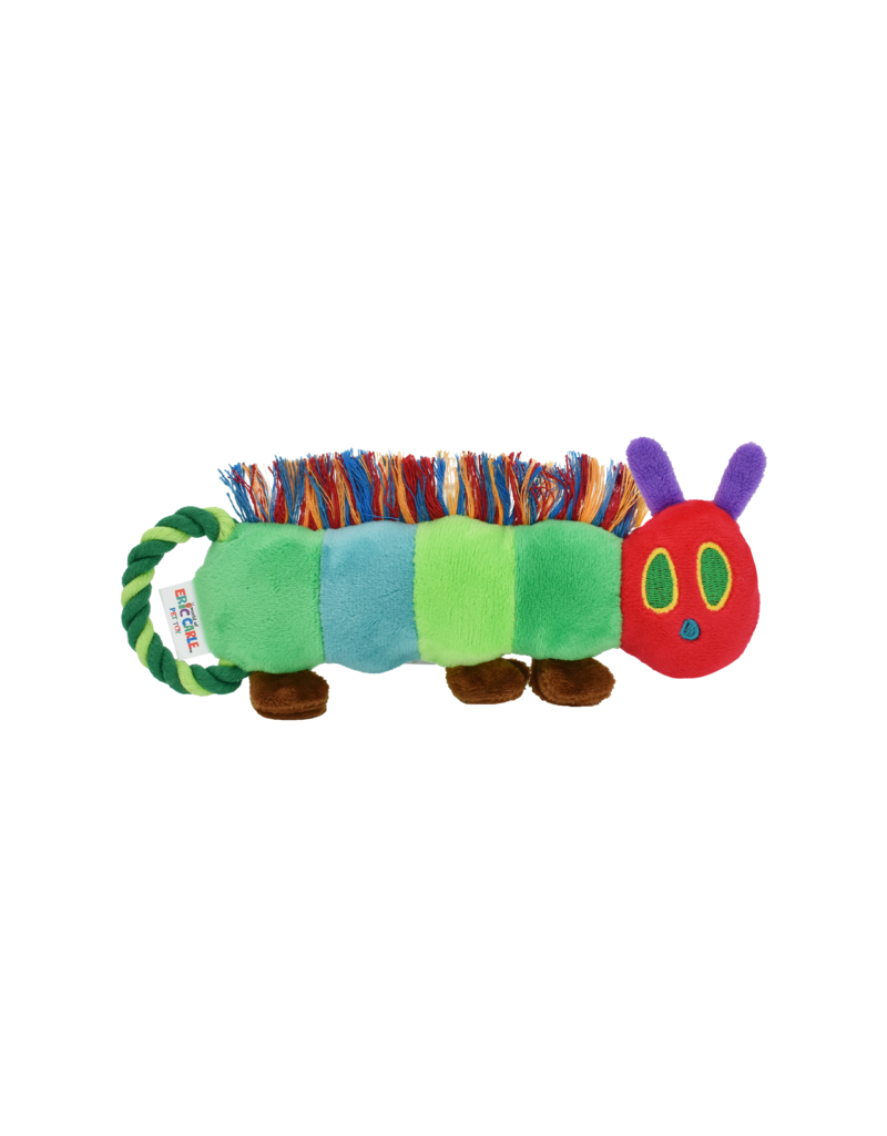 Multipet Inc Multipet Very Hungry Caterpillar Tug Dog Toy Green 9 In