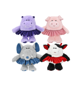 Multipet Inc Multipet Tutu Animals Dog Toy Assorted 8 In