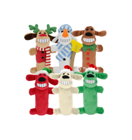 Multipet Inc Multipet Loofa Holiday Asst Dog Toy