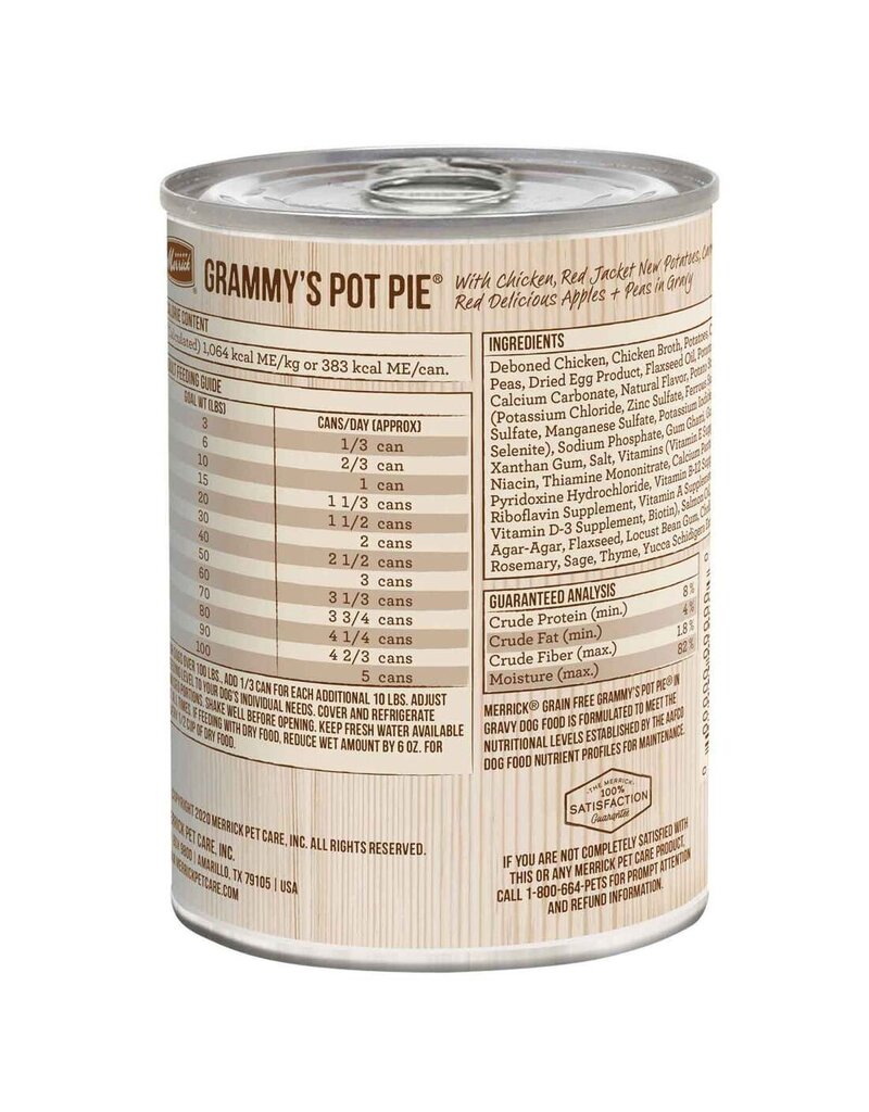 Merrick Merrick Grain Free Grammy's Pot Pie Canned Dog Food 12.7oz can