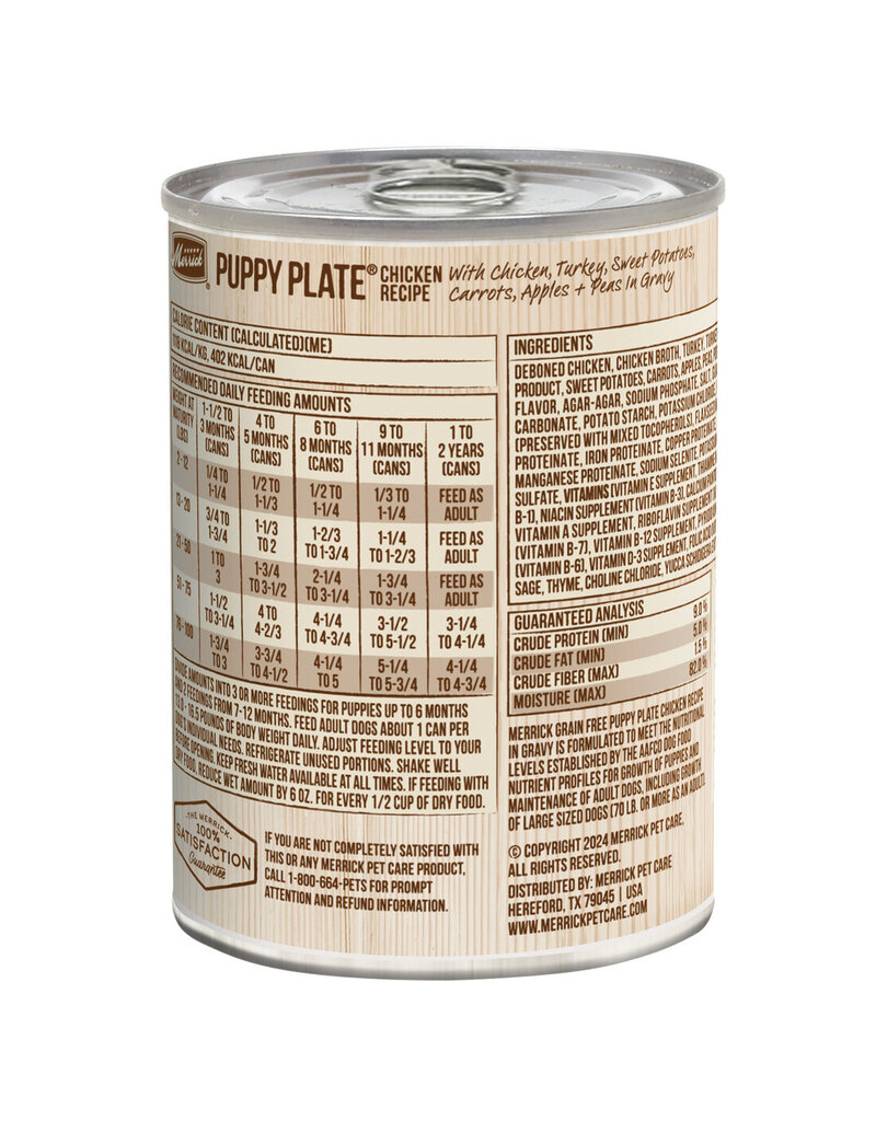 Merrick Merrick Grain Free Puppy Plate Chicken Recipe In Gravy 12.7oz can