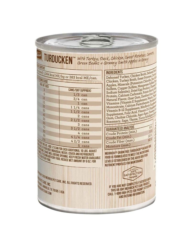 Merrick Merrick Grain Free Turducken Canned Dog Food 12.7oz can
