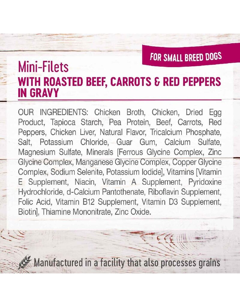 Wellness Wellness Petite Entrees Mini-Filets with Roasted Beef, Carrots & Red Peppers 3oz