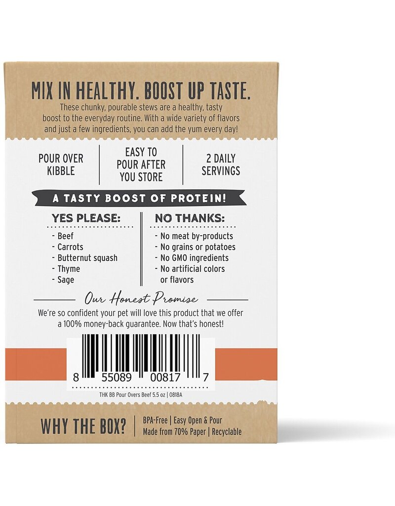 Honest Kitchen HK Bone Broth Pour Overs Beef Stew 5.5 oz carton