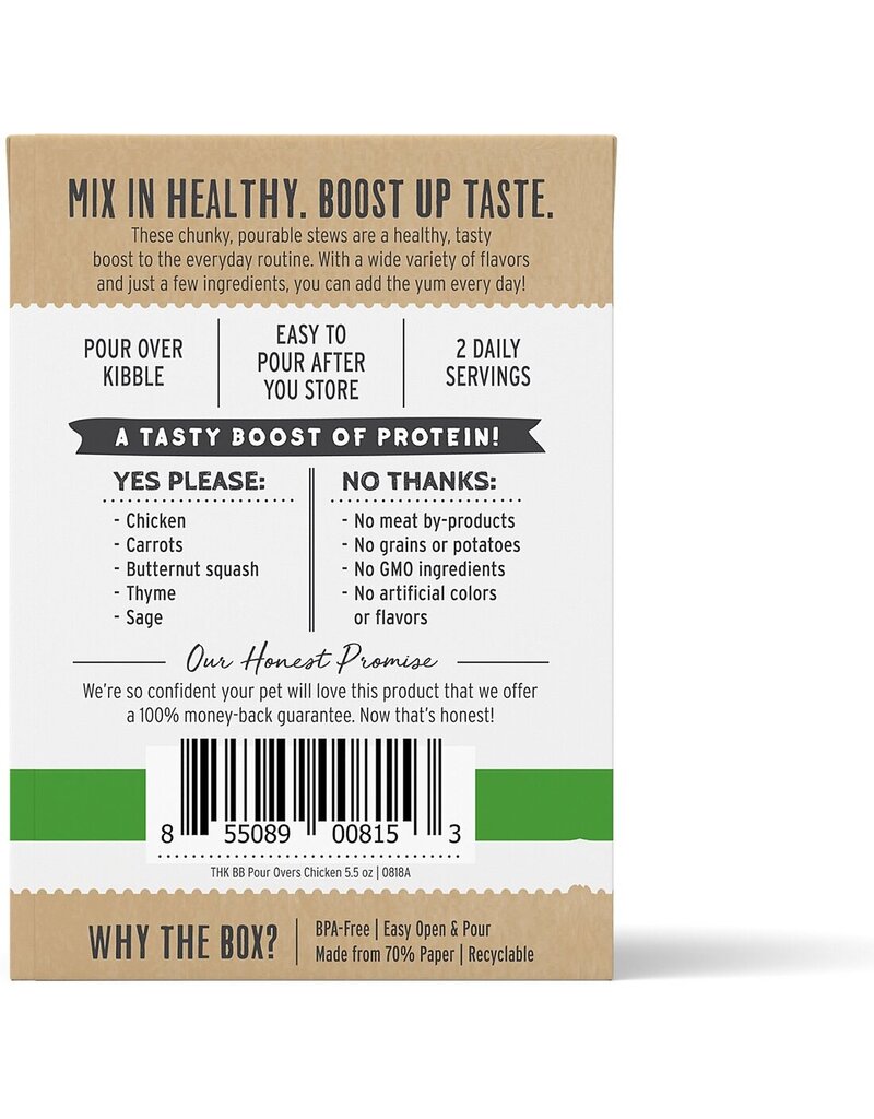 Honest Kitchen HK Bone Broth Pour Overs Chicken Stew 5.5 oz carton