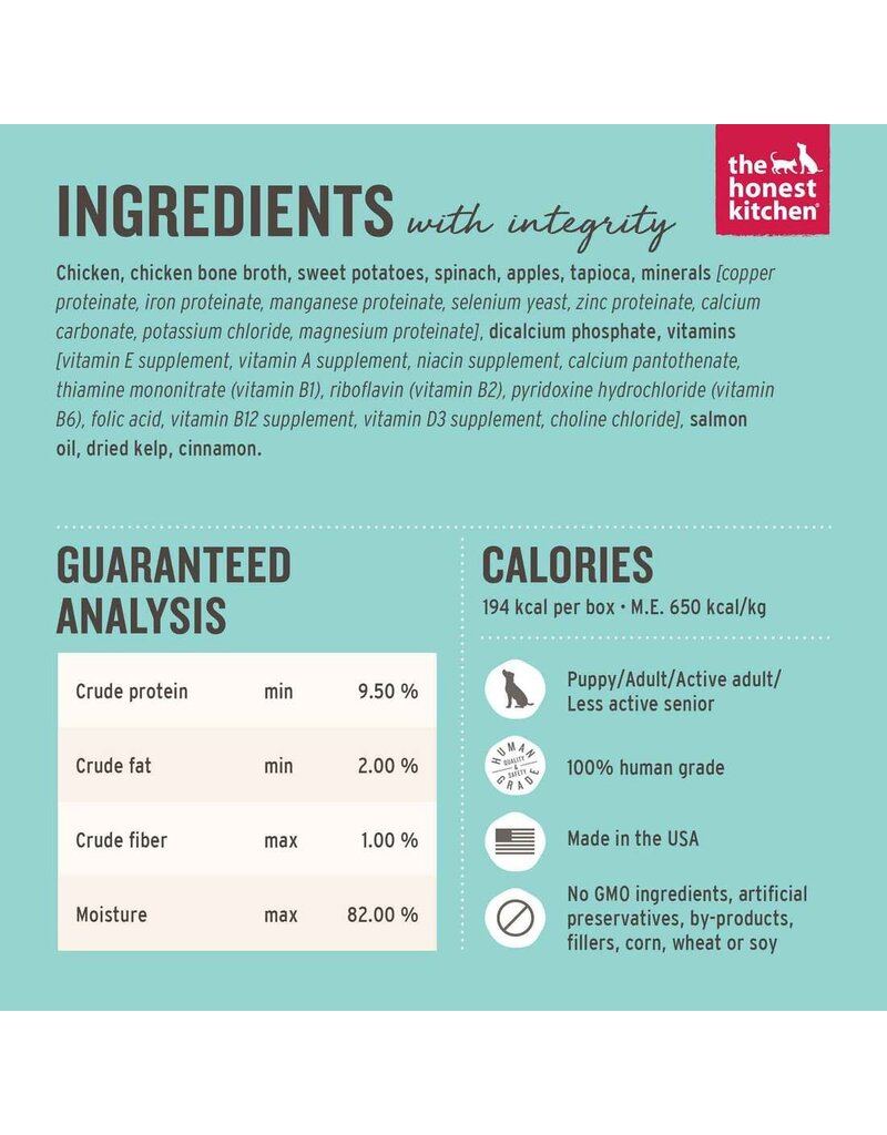 Honest Kitchen HK  One Pot Stews Slow Cooked Chicken   10.5 oz   Carton