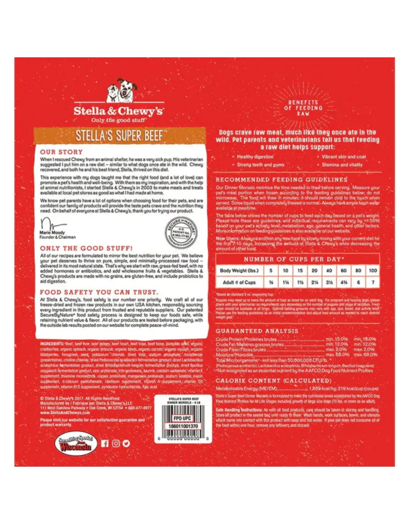 Stella & Chewys Stella & Chewy's Frozen Super Beef Morsels